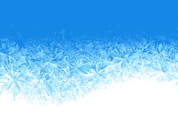 ilustrações de stock, clip art, desenhos animados e ícones de ice frosted background - window frost frozen ice