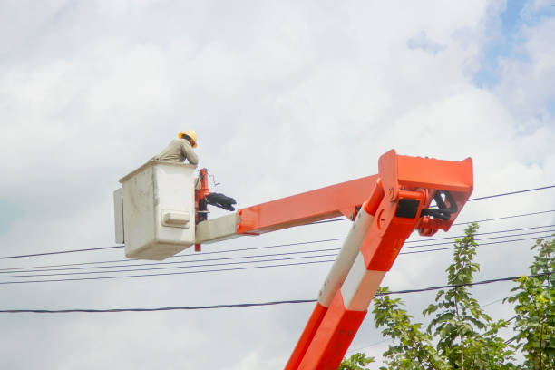 istock Orange Cranes to Repair Cord 860355900