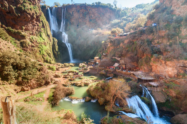 Ouzoud Waterfall. Morocco stock photo