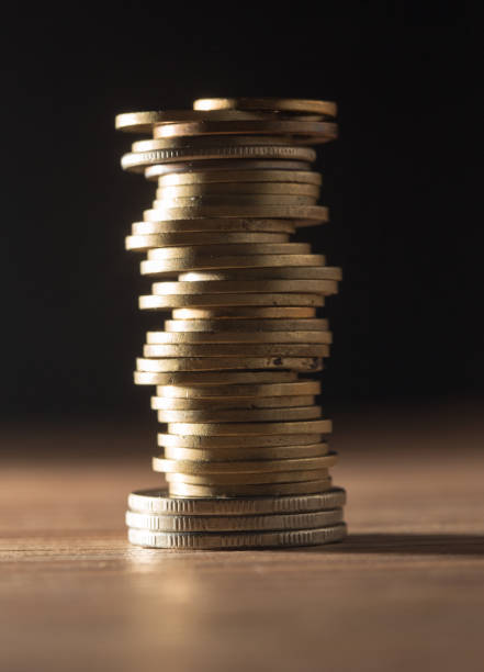 istock coins on the table. close-up 860363006