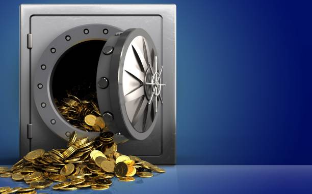 istock 3d golden coins over blue 860367078