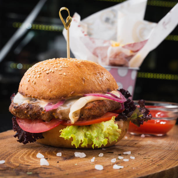 istock grilled burger with beef and cheese 860385034