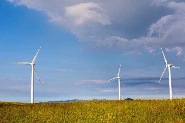 istock Wind turbines for renewable sources of electricity without pollution 860389660