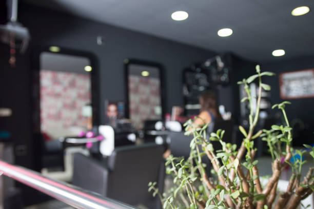 istock Hairdresser saloon background ( real business ) - defocus image 860396358