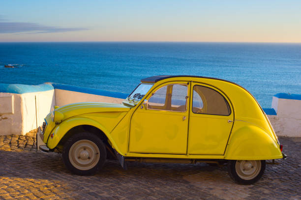 istock Retro car on the ocean 860403044