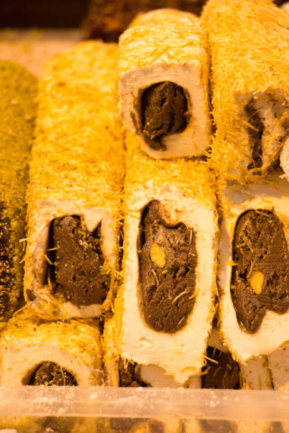 istock Traditional turkish delight rahat lokum 860415970