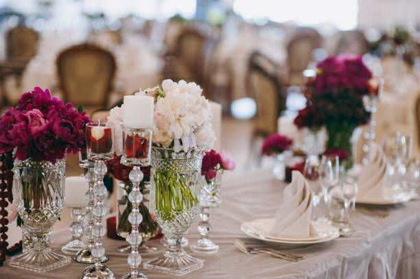 istock Decoration of tables at the wedding 860419424