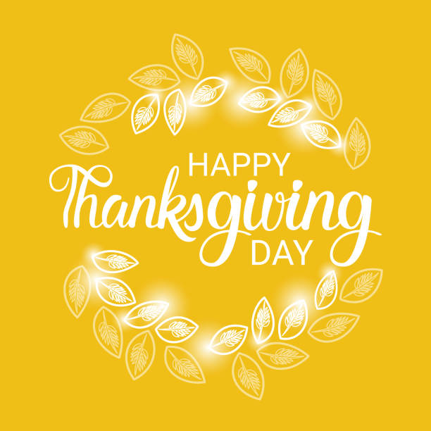 Happy Thanksgiving Day Autumn Traditional Holiday Greeting Card Happy Thanksgiving Day Autumn Traditional Holiday Greeting Card Flat Vector Illustration free thanksgiving pic stock illustrations