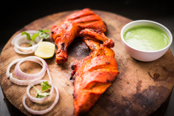 istock Chicken Tandoor and Salad 860424368