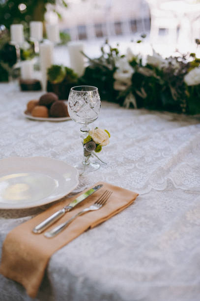 istock Decoration of tables at the wedding 860425786