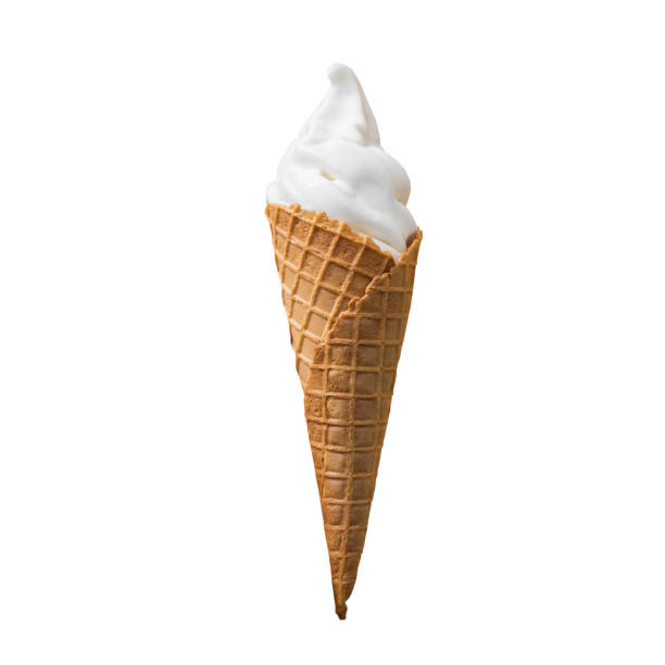 istock Ice cream in the cone isolated on white background., This has clipping path. 860428430
