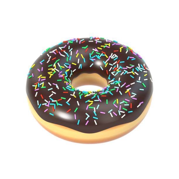 istock Delicious donut with chocolate icing and sprinkles 860435828