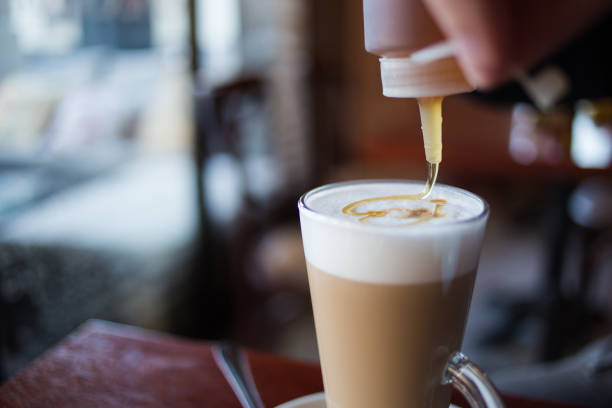 istock Caffe Latte in a coffee shop 860450858