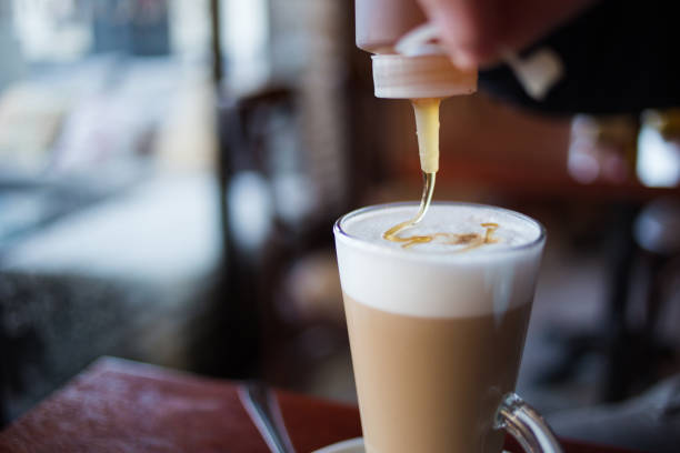 istock Caffe Latte in a coffee shop 860451108