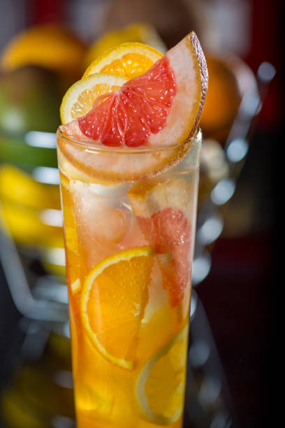 istock Fresh cocktail juice made of oranges 860455070
