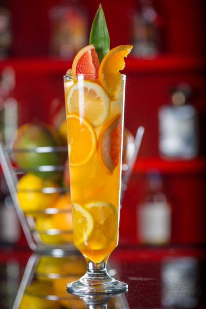 istock Fresh cocktail juice made of oranges 860455100