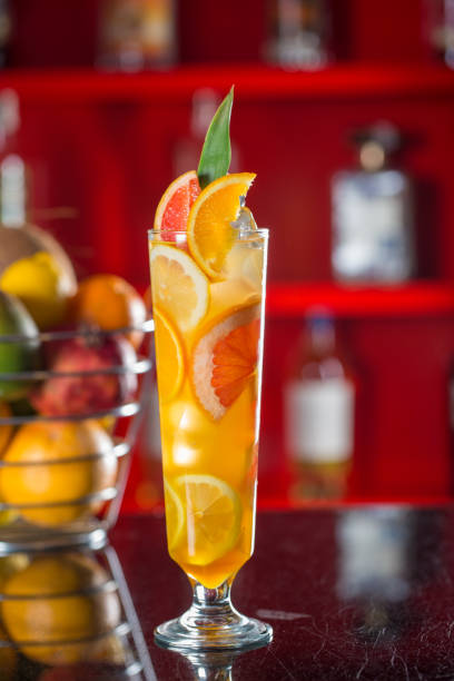 istock Fresh cocktail juice made of oranges 860455142