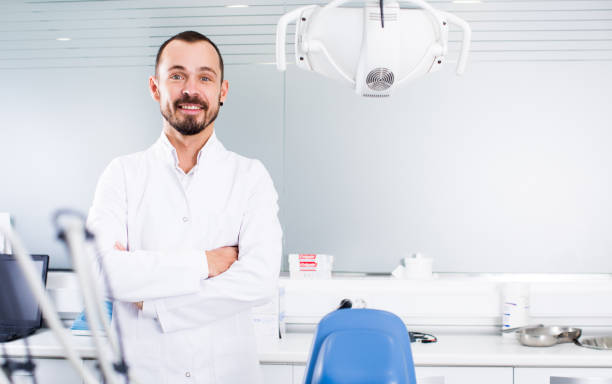 istock Dentist is ready to accept client in clinic 860455548