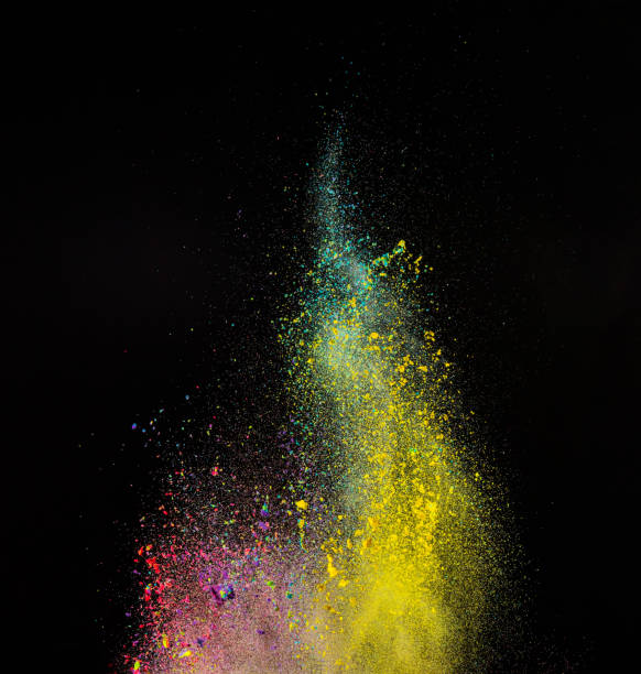 istock Freeze motion of colored dust explosion 860464146
