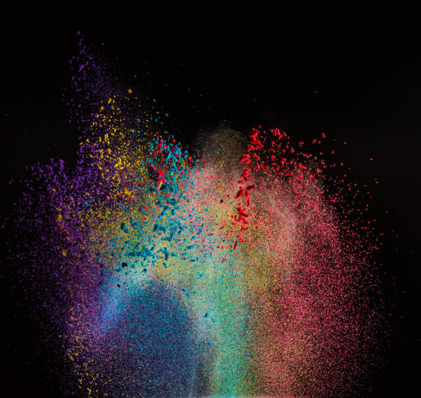 istock Freeze motion of colored dust explosion 860464432