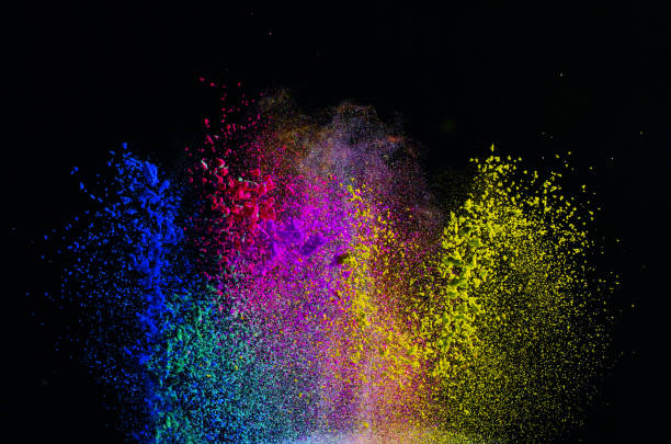 istock Freeze motion of colored dust explosion 860464886
