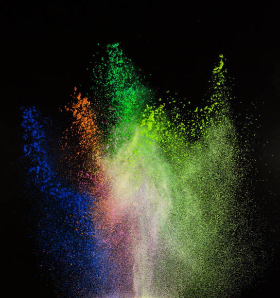 istock Freeze motion of colored dust explosion 860467996