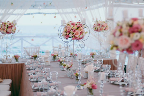 istock Decoration of tables at the wedding 860468586