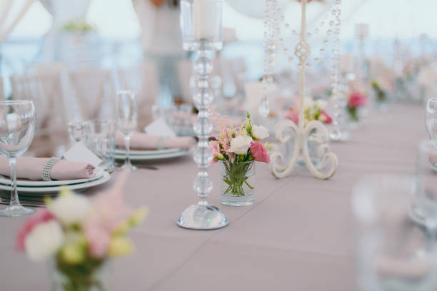 istock Decoration of tables at the wedding 860468678