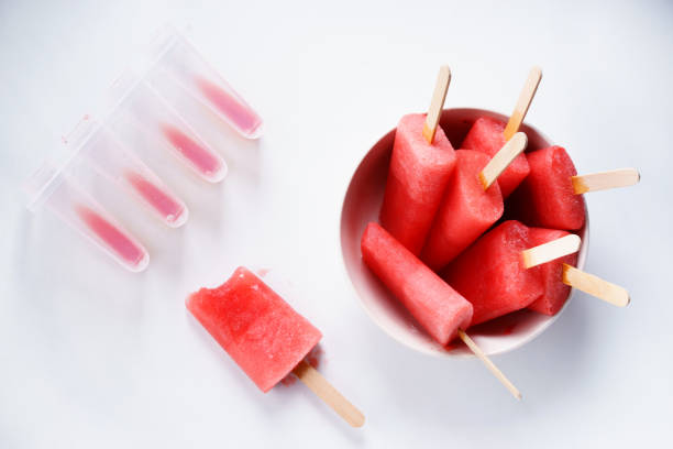 istock Homemade watermelon popsicles; ice pop 860469236