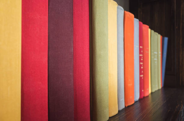 istock Old books in bright colorful covers 860471834