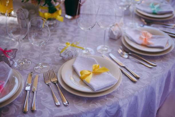 istock Decoration of tables at the wedding 860472522