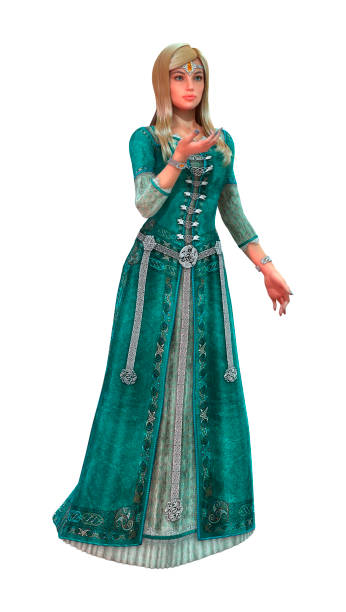 istock 3D rendering fairy tale princess on white 860475600