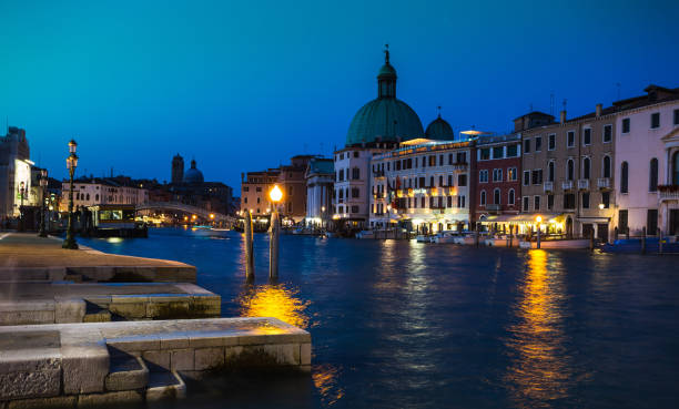 istock Grand Canal in Venice at night 860480556
