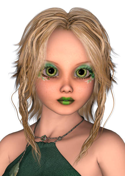 istock 3D rendering beautiful fairy on white 860484248