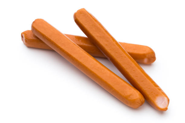 istock Fresh sausage isolated over white background. 860519672
