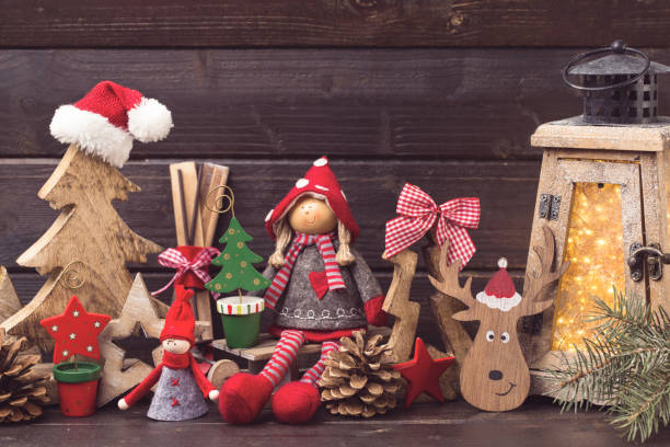 istock Christmas decor and lantern. Symbol xmas. 860519710