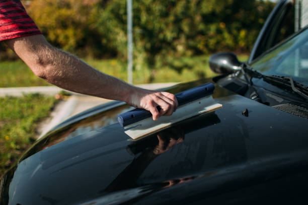 istock Washing and cleaning the car 860519868