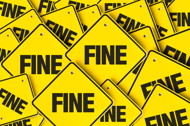 end Fine road sign Punishment stock pictures, royalty-free photos & images