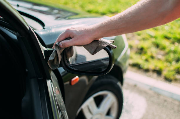 istock Washing and cleaning the car 860523376