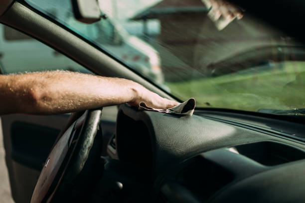 istock Washing and cleaning the car 860523920