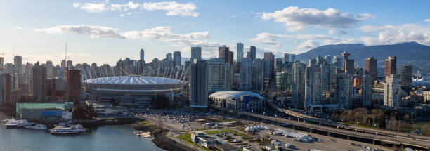 Vancouver Skyline Aerial Panoram
