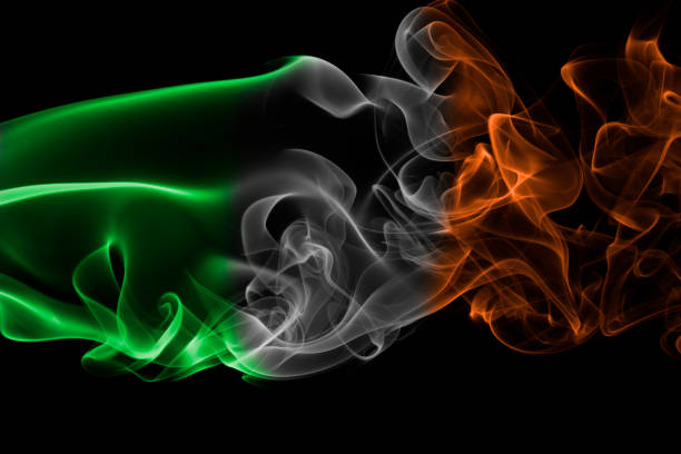 istock Ireland national smoke flag 860525736