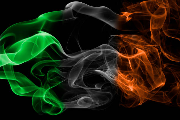 istock Ireland national smoke flag 860525812