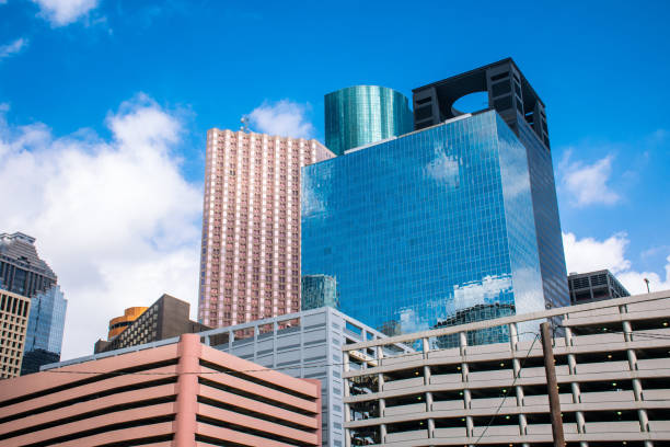 istock Buildings pile up in downtown Houston Texas on a nice sunny day 860533294