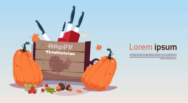 Happy Thanksgiving Day Autumn Traditional Harvest Holiday Concept Greeting Card Happy Thanksgiving Day Autumn Traditional Harvest Holiday Concept Greeting Card Flat Vector Illustration free thanksgiving pic stock illustrations