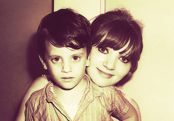 istock Black and White mommy and son 860553762