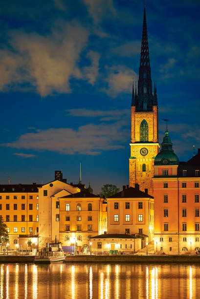 istock Stockholm illuminating waterfront  Sweden 860562848