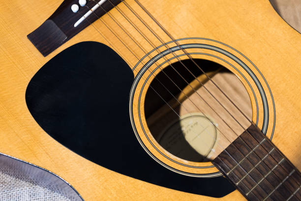 istock Focus on the strings of acoustic guitar. 860563246