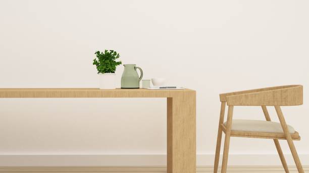 istock Interiro Relax space in apartment minimal decoration - 3D rendering 860571630