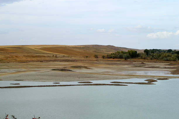 istock droughts, global warming resulting in droughts and diminution of dam waters. 860581518